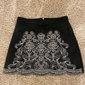 UNWORN Stitched Suede Skirt